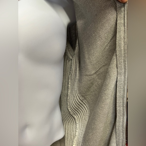 🛍️BKE Light gray mock neck full zip sweater size S. - Picture 8 of 15